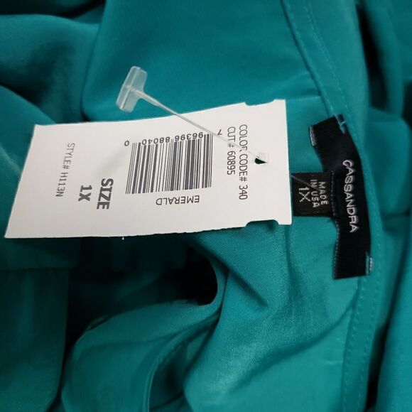Cassandra turquoise hi-lo maxi dress - Picture 7 of 8